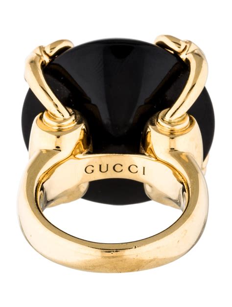 gucci horsebit ring 18k gold